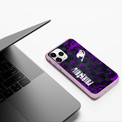 Чехол iPhone 11 Pro матовый FAIRY TAIL, цвет: 3D-розовый — фото 2