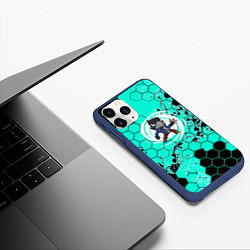 Чехол iPhone 11 Pro матовый Brawl Stars, цвет: 3D-тёмно-синий — фото 2