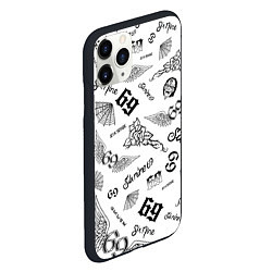 Чехол iPhone 11 Pro матовый 6IX9INE, цвет: 3D-черный — фото 2