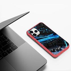 Чехол iPhone 11 Pro матовый DIGITAL ABSTRACT, цвет: 3D-красный — фото 2