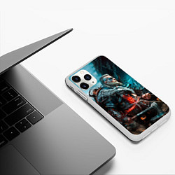 Чехол iPhone 11 Pro матовый ASSASSINS CREED VALHALLA, цвет: 3D-белый — фото 2