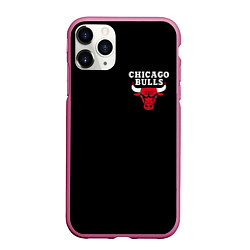 Чехол iPhone 11 Pro матовый CHICAGO BULLS