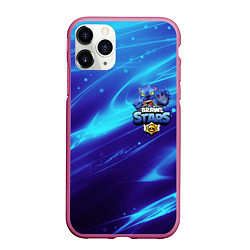 Чехол iPhone 11 Pro матовый LEON BRAWL STARS, цвет: 3D-малиновый