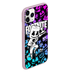 Чехол iPhone 11 Pro матовый FORTNITE x MARSHMELLO, цвет: 3D-розовый — фото 2