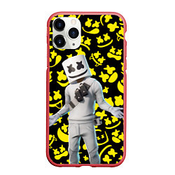 Чехол iPhone 11 Pro матовый FORTNITE x MARSHMELLO, цвет: 3D-красный