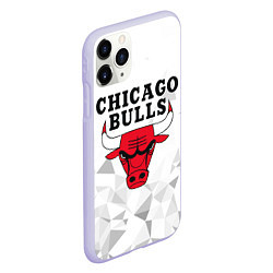 Чехол iPhone 11 Pro матовый CHICAGO BULLS, цвет: 3D-светло-сиреневый — фото 2