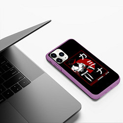 Чехол iPhone 11 Pro матовый Гуррен Лаганн Камина, цвет: 3D-фиолетовый — фото 2