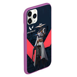 Чехол iPhone 11 Pro матовый CYPHER VALORANT, цвет: 3D-фиолетовый — фото 2