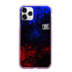 Чехол iPhone 11 Pro матовый ДДТ спина Z, цвет: 3D-розовый