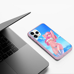 Чехол iPhone 11 Pro матовый DARLING IN THE FRANXX, цвет: 3D-розовый — фото 2