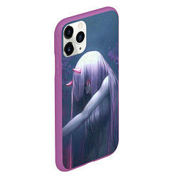 Чехол iPhone 11 Pro матовый DARLING IN THE FRANXX, цвет: 3D-фиолетовый — фото 2