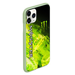 Чехол iPhone 11 Pro матовый MONSTER ENERGY, цвет: 3D-салатовый — фото 2