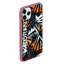 Чехол iPhone 11 Pro матовый Valorant, цвет: 3D-малиновый — фото 2