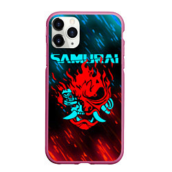 Чехол iPhone 11 Pro матовый CYBERPUNK 2077 SAMURAI