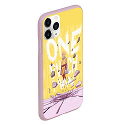 Чехол iPhone 11 Pro матовый One Punch Man, цвет: 3D-розовый — фото 2