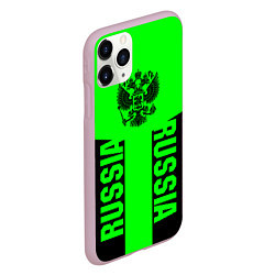 Чехол iPhone 11 Pro матовый Russia, цвет: 3D-розовый — фото 2