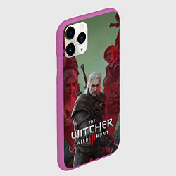 Чехол iPhone 11 Pro матовый The Witcher 5-летие, цвет: 3D-фиолетовый — фото 2
