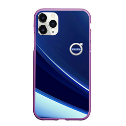 Чехол iPhone 11 Pro матовый VOLVO, цвет: 3D-фиолетовый