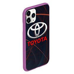 Чехол iPhone 11 Pro матовый TOYOTA, цвет: 3D-фиолетовый — фото 2