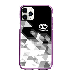 Чехол iPhone 11 Pro матовый TOYOTA, цвет: 3D-фиолетовый