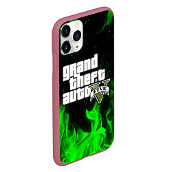 Чехол iPhone 11 Pro матовый GTA 5, цвет: 3D-малиновый — фото 2