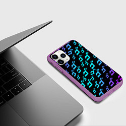 Чехол iPhone 11 Pro матовый JOJOS BIZARRE ADVENTURE, цвет: 3D-фиолетовый — фото 2