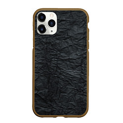 Чехол iPhone 11 Pro матовый Черная Бумага, цвет: 3D-коричневый