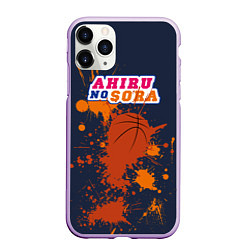 Чехол iPhone 11 Pro матовый Ahiru no Sora, цвет: 3D-сиреневый