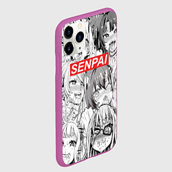 Чехол iPhone 11 Pro матовый SENPAI, цвет: 3D-фиолетовый — фото 2