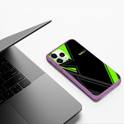 Чехол iPhone 11 Pro матовый Skoda RS Z, цвет: 3D-фиолетовый — фото 2