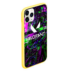 Чехол iPhone 11 Pro матовый VALORANT GAME, цвет: 3D-желтый — фото 2