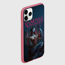 Чехол iPhone 11 Pro матовый Vampire: The Masquerade, цвет: 3D-малиновый — фото 2
