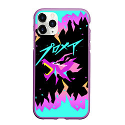 Чехол iPhone 11 Pro матовый PROMARE, цвет: 3D-фиолетовый