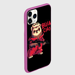 Чехол iPhone 11 Pro матовый Bella Ciao, цвет: 3D-фиолетовый — фото 2