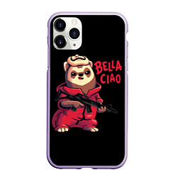 Чехол iPhone 11 Pro матовый Bella Ciao, цвет: 3D-светло-сиреневый
