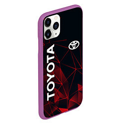 Чехол iPhone 11 Pro матовый TOYOTA, цвет: 3D-фиолетовый — фото 2