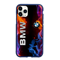Чехол iPhone 11 Pro матовый BMW, цвет: 3D-тёмно-синий