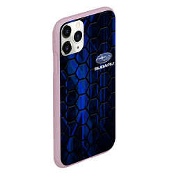 Чехол iPhone 11 Pro матовый SUBARU, цвет: 3D-розовый — фото 2