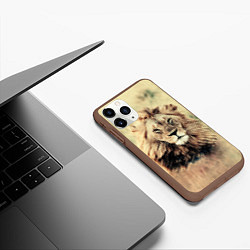 Чехол iPhone 11 Pro матовый Lion King, цвет: 3D-коричневый — фото 2