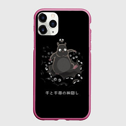 Чехол iPhone 11 Pro матовый Унесенные призраками, цвет: 3D-малиновый