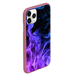 Чехол iPhone 11 Pro матовый ОГОНЬ НЕОН, цвет: 3D-малиновый — фото 2