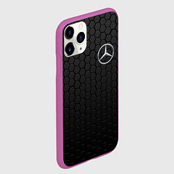 Чехол iPhone 11 Pro матовый MERCEDES-BENZ AMG, цвет: 3D-фиолетовый — фото 2
