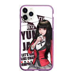 Чехол iPhone 11 Pro матовый Kakegurui, цвет: 3D-фиолетовый