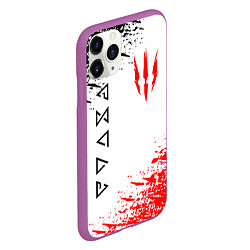 Чехол iPhone 11 Pro матовый THE WITCHER, цвет: 3D-фиолетовый — фото 2