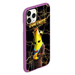 Чехол iPhone 11 Pro матовый Peely Fortnite, цвет: 3D-фиолетовый — фото 2