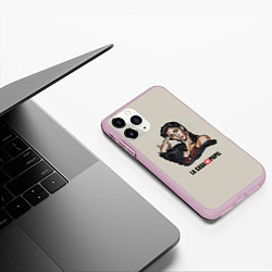 Чехол iPhone 11 Pro матовый БУМАЖНЫЙ ДОМ, цвет: 3D-розовый — фото 2