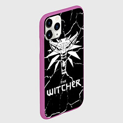 Чехол iPhone 11 Pro матовый The Witcher, цвет: 3D-фиолетовый — фото 2