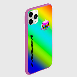 Чехол iPhone 11 Pro матовый 6IX9INE, цвет: 3D-фиолетовый — фото 2
