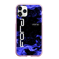 Чехол iPhone 11 Pro матовый FORD, цвет: 3D-розовый