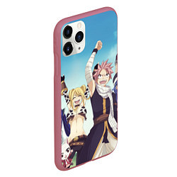 Чехол iPhone 11 Pro матовый FAIRY TAIL ХВОСТ ФЕИ, цвет: 3D-малиновый — фото 2